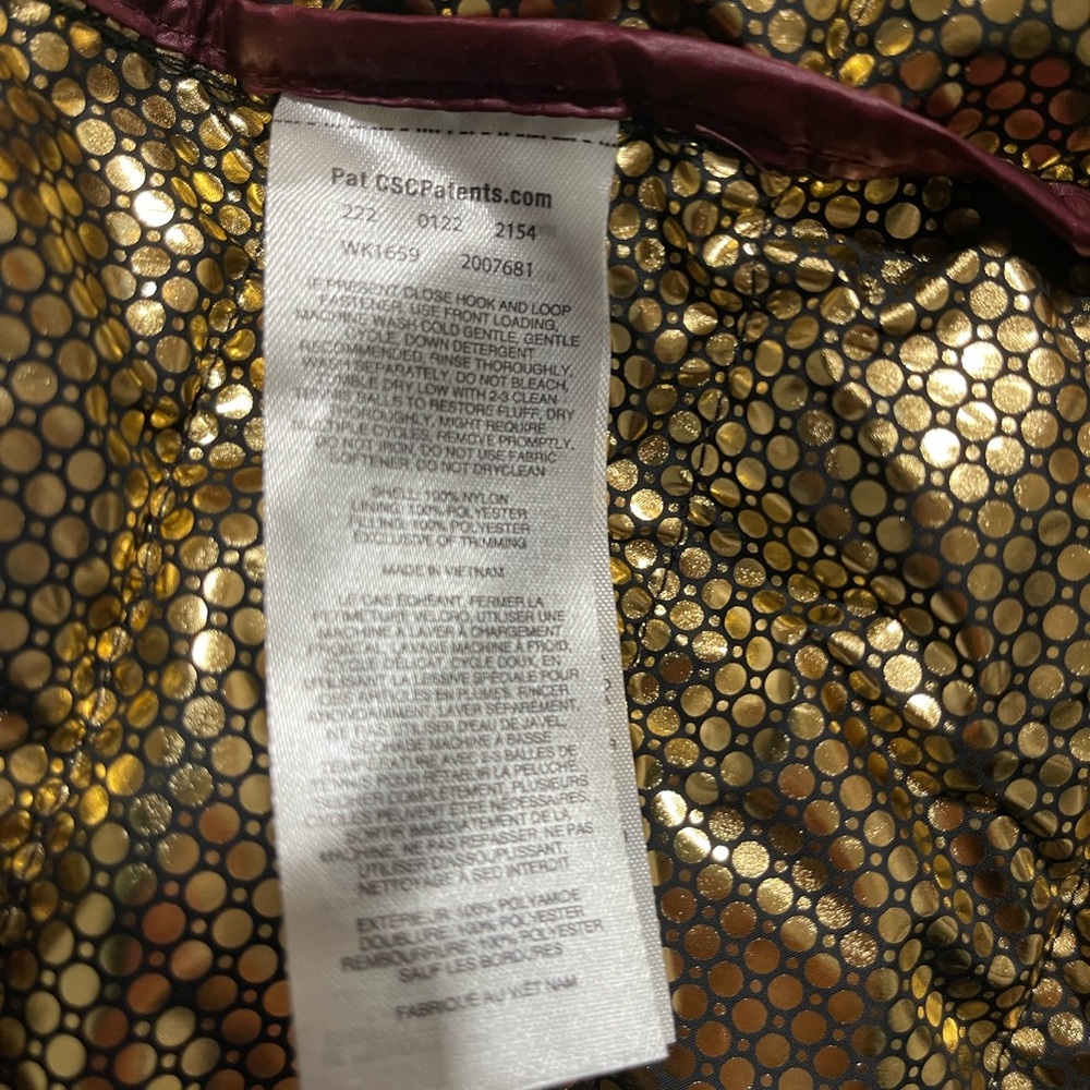 Columbia Women's Burgundy Puffer Joy Peak Lux Mid Jacket XS - Picture 7 of 7